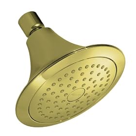 KOHLER K-10282-AF Forte Single-Function Showerhead, Vibrant French Gold
