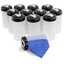 Men's The Amazing Tie Winder 12-Pack Storage Device by Necktie Accessories in Clear Plastic