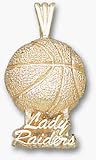 Texas Tech Red Raiders Lady Raiders Basketball Pendant -14KT Gold Jewelry