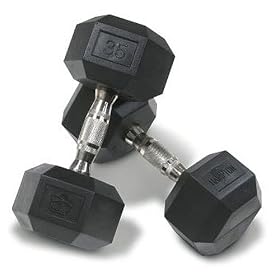 418JZp91 0L. AA280  Hampton Fitness Dura Bell with Ergonomic Chrome Handle   Pair