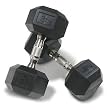 Hampton Fitness Dura-Bell with Ergonomic Chrome Handle - Pair