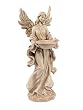 Pack of 2 Coral Blossom Statuesque Angel Outdoor Garden Bird Feeders 18"