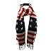 Unisex Winter Ultra Soft Patriotic American USA Flag Scarf Wrap Shawl Ski Snow