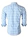Emiqude Mens Casual Slim Fit Long Sleeve Pocket Constrast Plaid Dress Shirt
