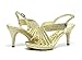 SASSY SEXY Women's Evening Rhinestones Adjustable Buckle Classic Mid Heel Pumps Sandals Shoes
