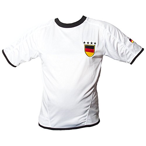 Fußball EM 2016 – Deutschland Trikot mit 4 Weltmeister Sternen! (XXL)