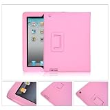 MYCARRYINGCASE New iPad Leather Case Cover for Apple iPad 3 - Pink
