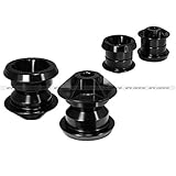 UPC 802959000038 product image for aFe Power 450-402001-B Black Solid Rear Subframe Mount Set | upcitemdb.com