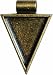 Lisa Pavelka  Antique Gold Triangle Bezel Settings, Nickel and Lead Free, 1"