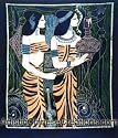 Chinese Wall Decor / Chinese Crafts: Chinese Batik Wall Hanging - Chinese Maidens