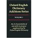 The Oxford English Dictionary Additions: 3 Volume Set