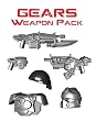 Gears Weapon Pack - LEGO Compatible Minifigure Pieces
