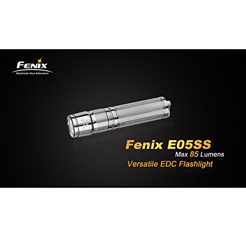fenix e05ss flashlight E03R v2.0 Keychain Flashlight, Grey, 500 Lumen Bright USB-C Rechargeable EDC with Red LED and Organizer (Grey) light to be your constant sidekick Fenix E05ss Cree Xp E2