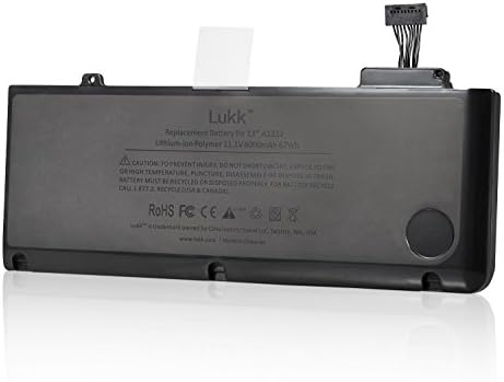 Lukk Q5 A1278 Laptop Battery for Apple A1278 [Mid 2009, Mid 2010, Early 2011, Late 2011, Mid 2012] MacBook Pro 13", Fits MB990LL/A MC374LL/A MC700LL/A MD314LL/A MD101LL/A MB991LL/A MC724LL/A MD313LL/A