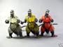 Lot of 3 New Fire Godzilla 3" Import Figures!