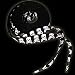 Skulls Black/White Punk Rock Laces for Shoes, Boots, or Skates