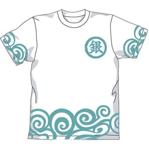 銀魂 銀時着物柄Tシャツ ホワイト サイズ:L