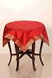 Fire Brick Sari Tablecloth / Linen / Topper - Made to measure