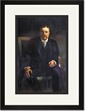 Black Framed/Matted Print 17x23, Teddy Roosevelt