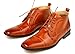 Ferro Aldo Mens Fashion Ankle Boots Shoes Lace Cap Toe Style in Italy Brown