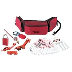 Master Lock 1456E1106 Portable Lockout Pouch with Electrical Lockout Devices