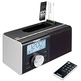 Timex TM80 Dual Alarm Clock Radio for FlashDrive & SD Card or any iPod, MP3, CD or Cassette Audio Player Using the Line In Audio Jack with Full function Remote Control