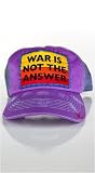 Aviator Nation War Is Not The Answer Trucker Hat - Purple