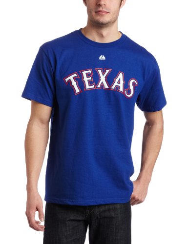 Texas Rangers Official Wordmark Short Sleeve T-Shirt (X-Large)