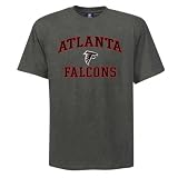 NFL Atlanta Falcons Heart And Soul II Charcoal Short Sleeve T-Shirt, Charcoal Heather, X-Large