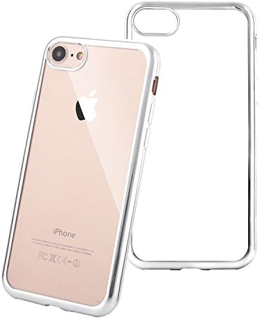 iphone 7 Case, Homewill Flexible Soft TPU Cover Scratch-Resistant and Shock-Absorption Bumper for iPhone7 4.7 Inch (silver)