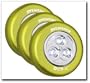 Sylvania Dot-It Self-Adhesive Bright White LED Light, Lime Green, 3-PACK (33803-3)