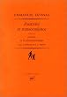 Positivit� et transcendance, suivi de "L�vinas et la ph�nom�nologie"