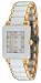 Oniss #ON603-LG7 Women's Prezioso White Ceramic Collection Watch with Gold Trim