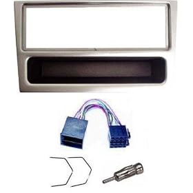VAUXHALL CORSA/COMBO SILVER STEREO/RADIO FITTING KIT FASCIA/FACIA AERIAL ADAPTOR ISO LEAD & KEYS