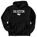 Sweatshirt Black " Galveston City - Map State " Texas Usa City
