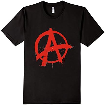 Men's Anarchy Symbol T-Shirt 2XL Black