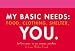 My Basic Needs: Food, Clothing, Shelter, You: 30 Love Notes to Use Anytime, Anywhere
