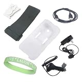 7 Item Bundle for Sony Walkman NWZ-S630 NWZ-S636 NWZ-S638 NWZ-S639 NWZ-S730 NWZ-S736 NWZ-S738 NWZ-S739: Clear Skin Cover + Car Charger + Home/Travel Charger + Data Cord + Armband + Belt Clip + Live*Laugh*Love Wristband!!!