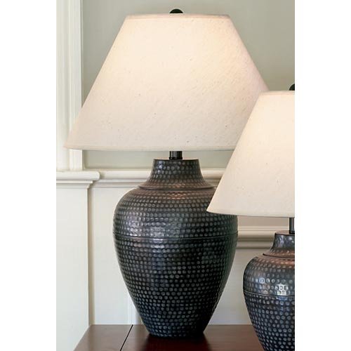 Hammered Mission Lamp Vintate Mission Pot Replica 18 Inches H by 75 inches wide