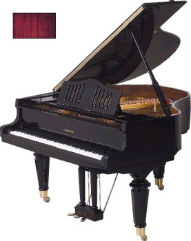 5' Victorian Grand Piano (Brown Sapeli Mahogany)
