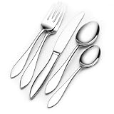 Cuisinart by Wallace Omega 20-Piece Stainless-Steel Flatware Set, Service for 4