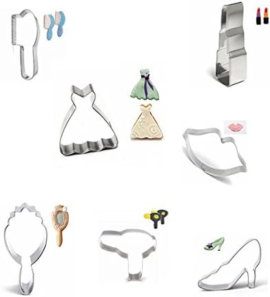7Pcs Girl Supplies Stainless Steel Cookie Cutter Mold Biscuit Fondant Cutter Cake Decorating Tool