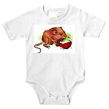 Onesie with rodent, hibernation, gerbil, eating, food