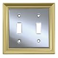Architectural Double Switch Wall Plate (two tone)- Set of 2