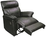 Black Multi Position Leather Recliner By Coaster Furniture