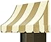 Awntech 5-Feet Nantucket Window/Entry Awning, 56-Inch Height by 48-Inch Diameter, Linen/White