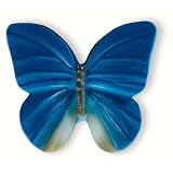 Siro Designs 72-110 Butterflies 42MM Themed Knob - Blue With Grey
