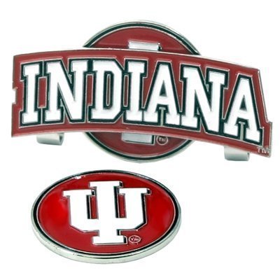 Indiana Hoosiers Slider Hat Clip W/ Golf Ball Marker - Ncaa College Athletics