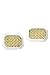14k 2-tone Gold Cufflinks - Solid 14k 2-tone Gold Mesh Cufflinks