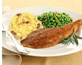 Blackened Catfish w/Garlic Mashed Potatoes & Peas w/Carrots
